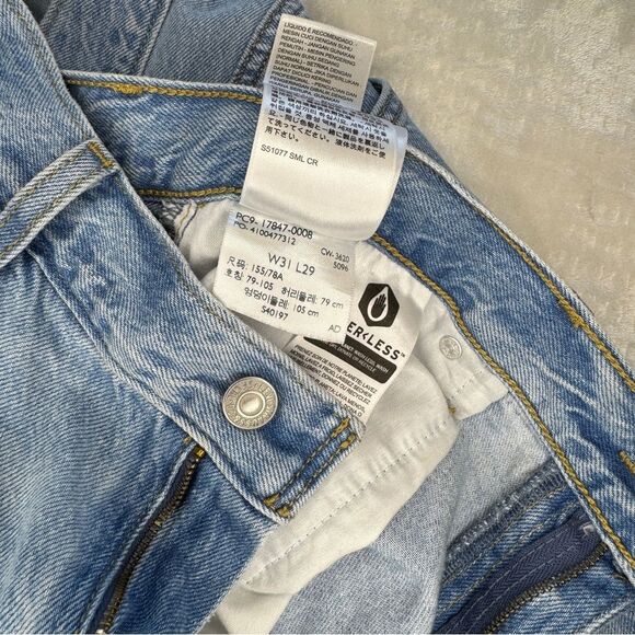 Levi’s Blank Label High Loose Taper Light Wash Denim Jeans 31 /‎ 28 - Picture 8 of 12